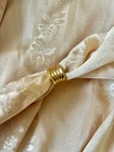 Vintage Gold Tone Ribbed Fluted Dome Ring in a Size 4 Pinky Statement Ring