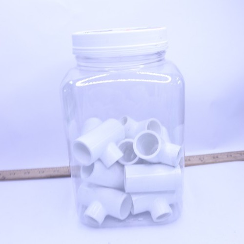 (14-Pk) Charlotte Tee Schedule 40 PVC White 3/4" S x 3/4" S x 1/2" FPT 100395662