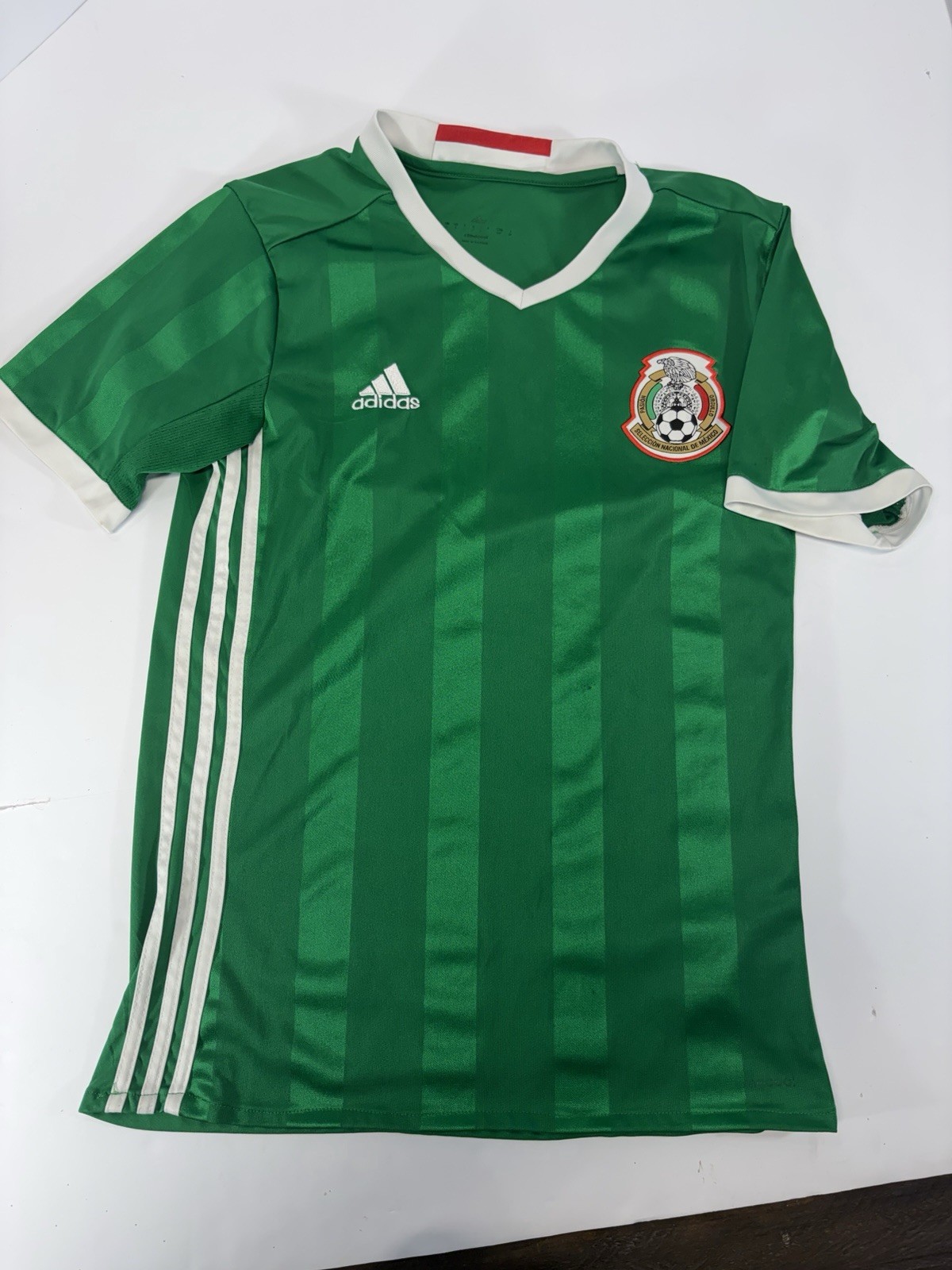 Adidas Mexico National Team Men's Small Green Home Soccer Jersey Climacool 2016