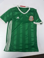 Adidas Mexico National Team Men's Small Green Home Soccer Jersey Climacool 2016 