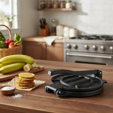 Victoria Cast Iron Tortilla Press, Tortilla and Roti Maker, Made in Colombia