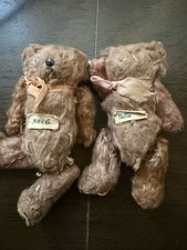1930s Steiff Mohair “Little Dickey “ Teddy Bear Matched Pair