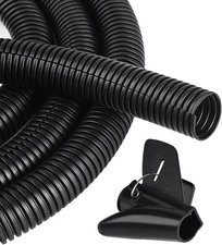 Car High Temperature Braided Wire Loom Black Split-Sleeve Heat Resistant Cover /