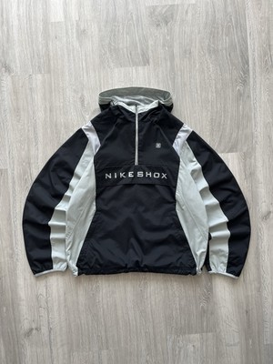 Vintage Nike Shox 1/3 Zip Balck Nylon TrackJacket Anorak Center