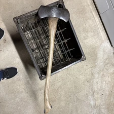 JM Warren Axe Head, Double bit, Embossed axe, Axe Head Only