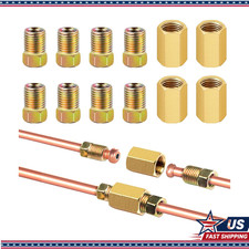 Brake Line Fittings Kit 12 Pieces 38-24 Threads 316 Inch Tube 4 Unions Brake Line Fittings Kit 12 Pieces 38-24 Threads 316 Inch Tube 4 Unions