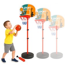 2in1 Kids Basketball Hoop Stand Adjustable Height 70-165 cm Sports Activity Set
