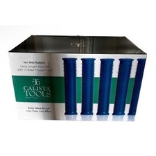 Calista Tools Ion Hot Rollers NEW Long Length Style Set Charger Stand Blue