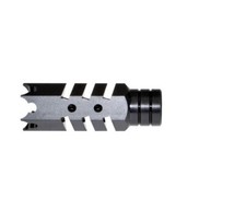 Black Color Shark Style 1/2x28 TPI Thread Muzzle Brake For 9mm