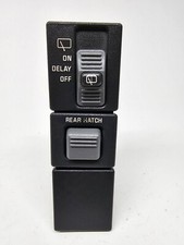 1995-1999 Chevy Gmc Suburban Tahoe Dash Rear Hatch Wiper Switch With Bezel Oem 3
