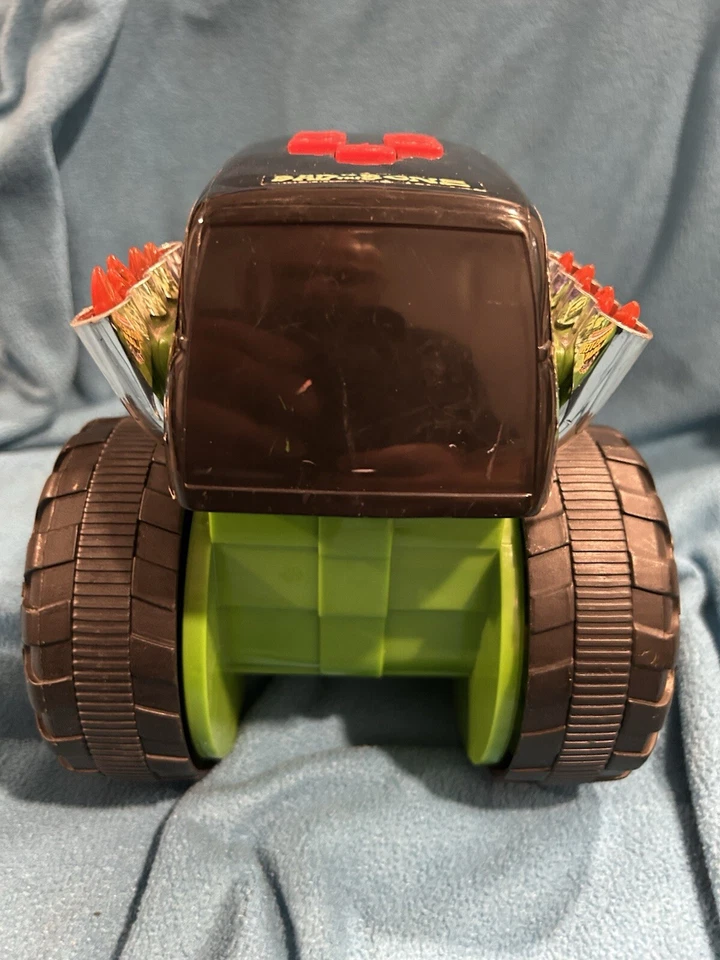 Hot Wheel 7" x11" Grave Digger Talks, Light Up, And Moves - Image 4 of 4