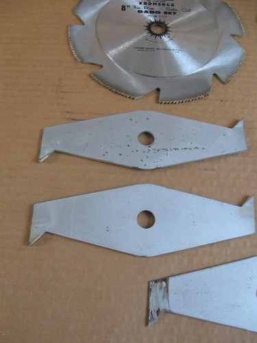 Vintage Craftsman 8" Kromedge dünne Felge Satin Cut Dado Set 9-3253 5/8" 5200RPM - Bild 7 von 9