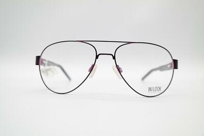 In Look 01-36880-01 Schwarz Violett oval Brille Brillengestell eyeglasses Neu