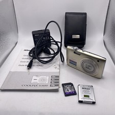Nikon Coolpix S3100-14 MP-SLIM Digital Camera Charger, SD  Case - Ready to Use 