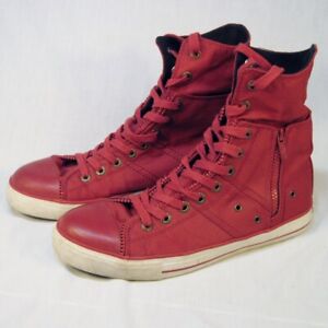 levi high top zip shoe