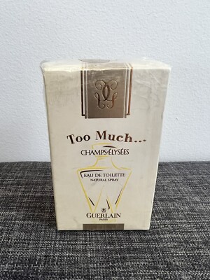 TOO MUCH CHAMPS-ELYSEES EAU DE TOILETTE SPRAY  GUERLAIN 1 OZ 30 ML NIB