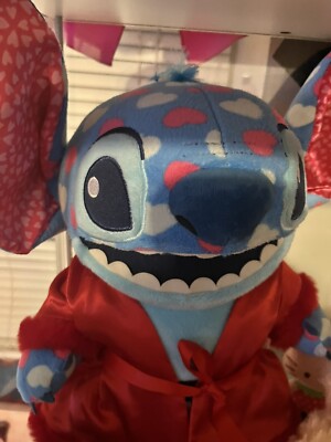Build A Bear Valentine/Stitch Bells-Be Mine With Robe Lilo & Stitch The Movie