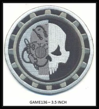 MECHANICUS WARHAMMER 40K BLK/WHT/GRAY PATCH - GAME136