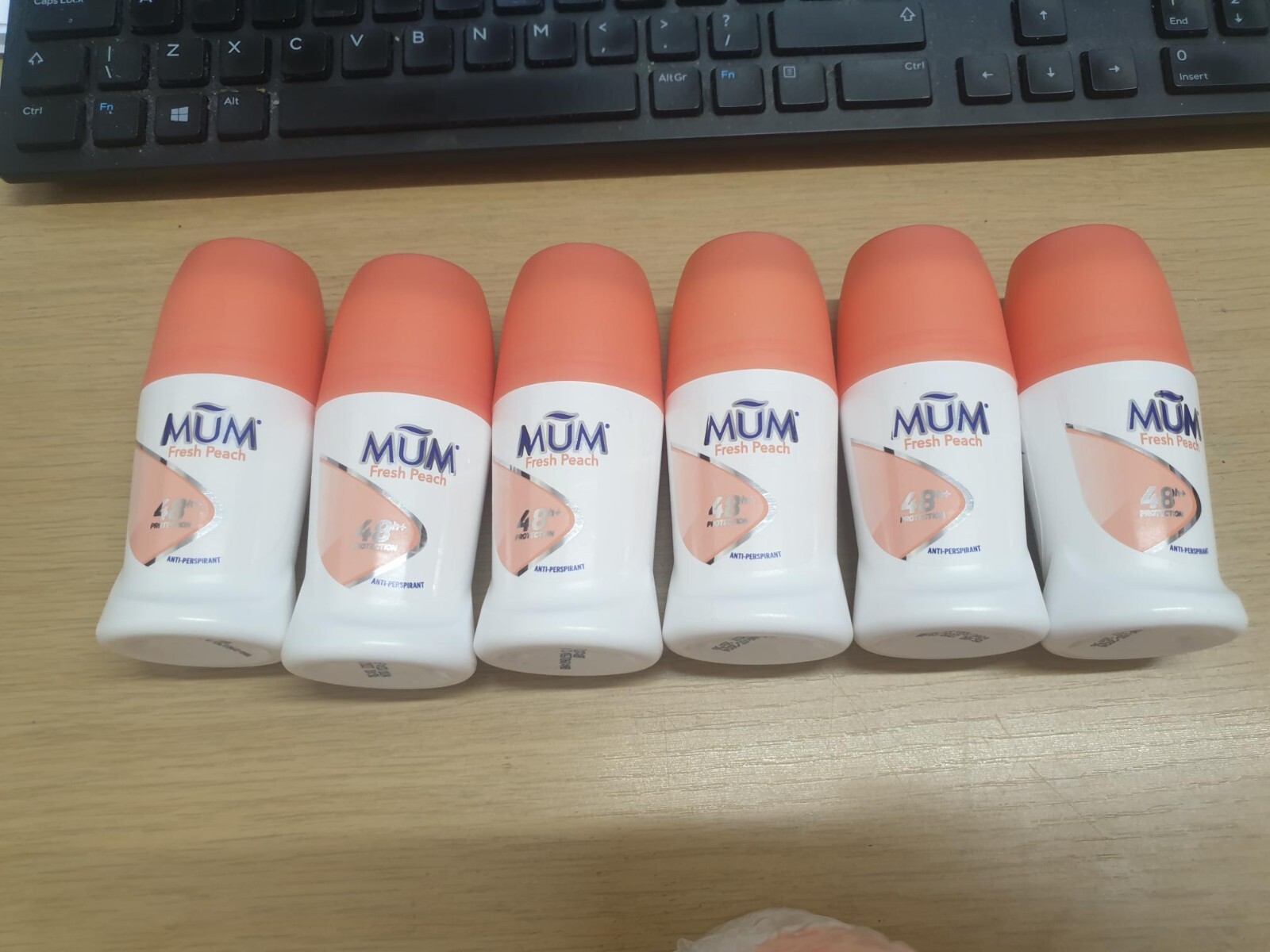 Mum Fresh Peach Anti-Perspirant Roll On 45ml X6 JUst £12.99 FREE POST