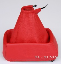 Schaltsack Schaltmanschette passend für OPEL VECTRA B Bj. 1995-2003 Leder in ROT