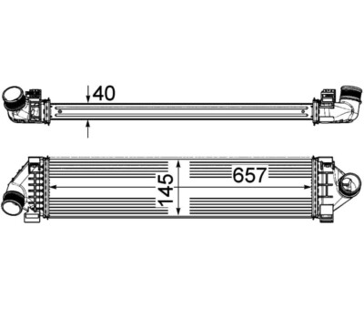 MAHLE Ladeluftkühler CI 394 000P für FORD S-MAX GALAXY MONDEO 