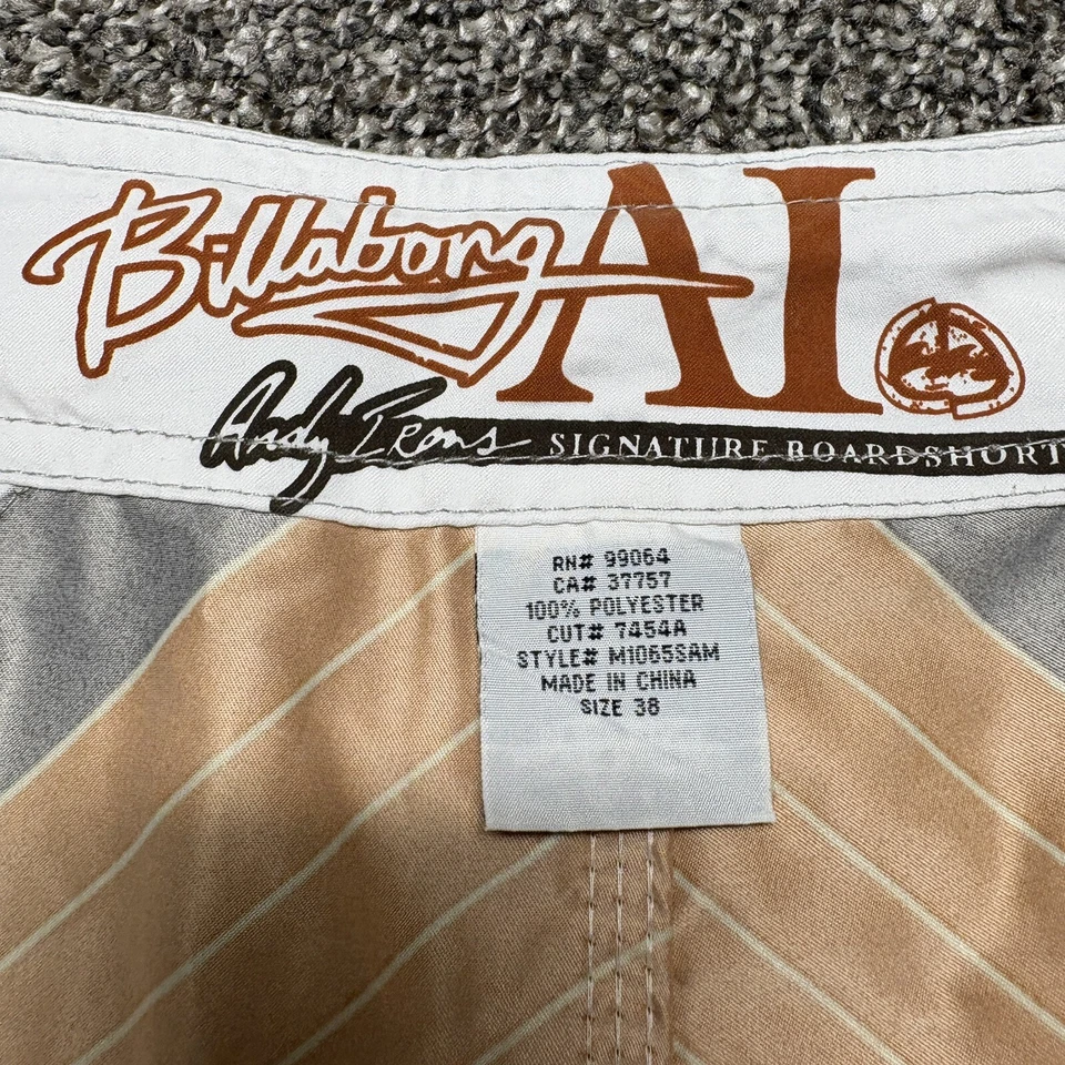 Tabla corta Billabong Andy Irons 38 holgada sol naciente Y2K samurai 38x11 de colección Foto 3 de 4