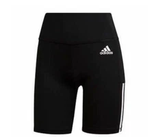 Adidas Ladie's Bike Short Black/White Size XSMALL New Free Ship GN1530