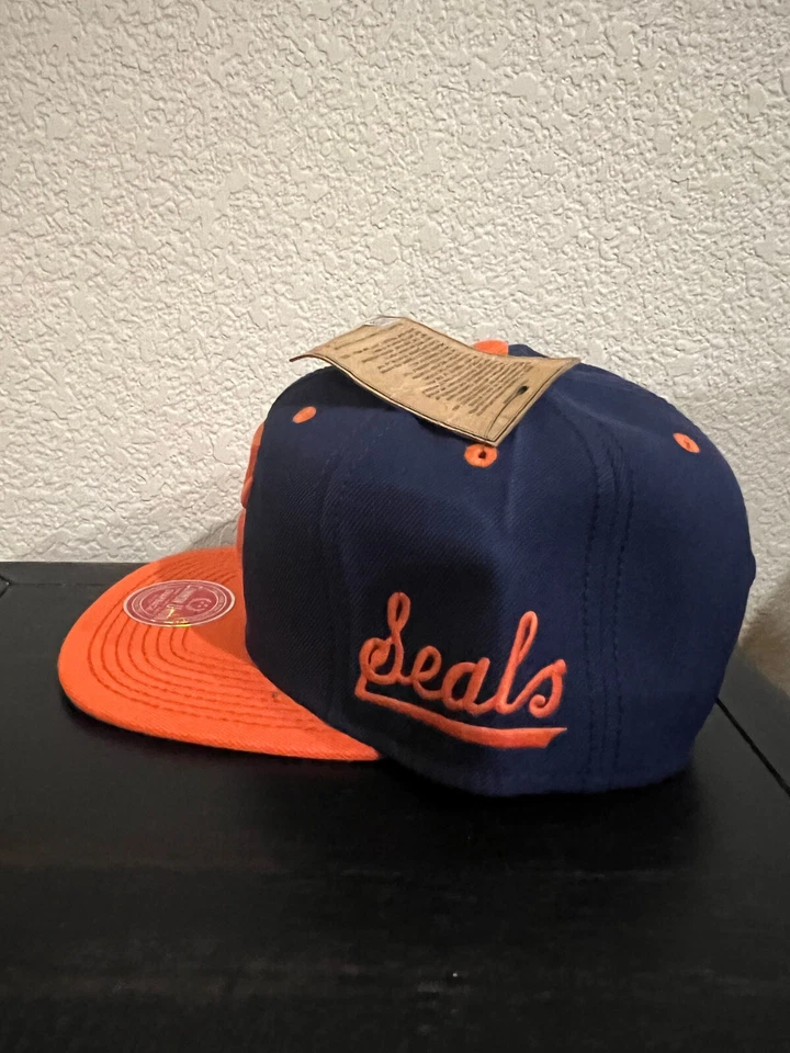 SOMBRERO/GORRA SNAPBACK DE LOS SELLOS DE SAN FRANCISCO DE COMMON UNION, color azul/naranja - NUEVO Foto 4 de 4
