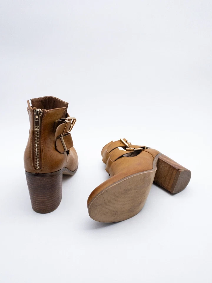 Steve Madden Mujer Botines Tacón Alto Braun Talla 39 Eu Tipo 24867-50 - Imagen 2 de 4