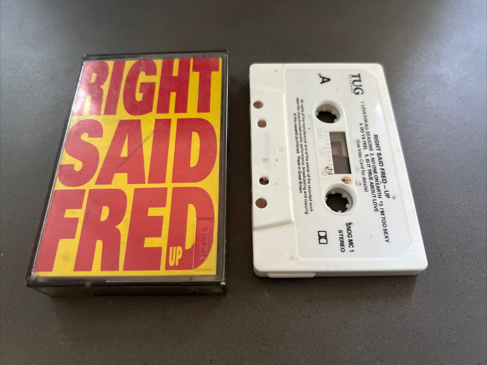 Right Said Fred Up inc Too Sexy Don't Talk Just Kiss + Cassette Tape