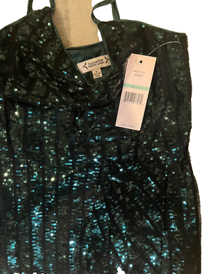 NWT Nanette by Nanette Lepore Stretchy Sequin Cocktail Slip Dress Emerald  Green | eBay