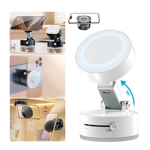 Sturdy Vacuum Suction Phone Holder – Magnetic, Attaches like a Magsafe - Picture 13 of 17