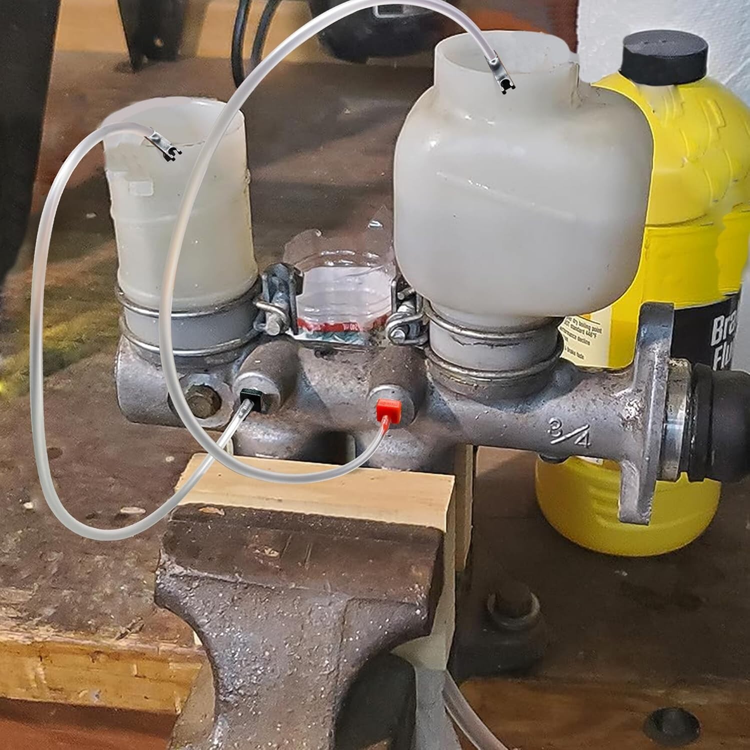 29 Pcs Master Cylinder Bleeder Kit-Brake Bleeder Kit with 22" Hose PTFE Tape Uni