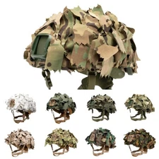 Tactical Fast Helmet 3D Mesh Cover Camo infrared Helmet Cloth Skin