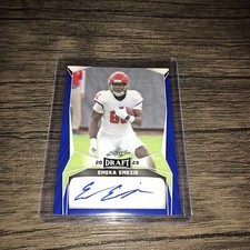 2023 Leaf Draft Football- Emeka Emezie Auto- NC State Wolfpack WR