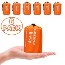 4/6er Notfallzelt Biwaksack Notfall Überleben Schlafsack Rettungsdecken Outdoor