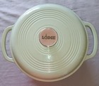 Lodge 4.5 Qt Porcelain Enamel On Cast Iron Sage Green? Dutch Oven Used, See Pics