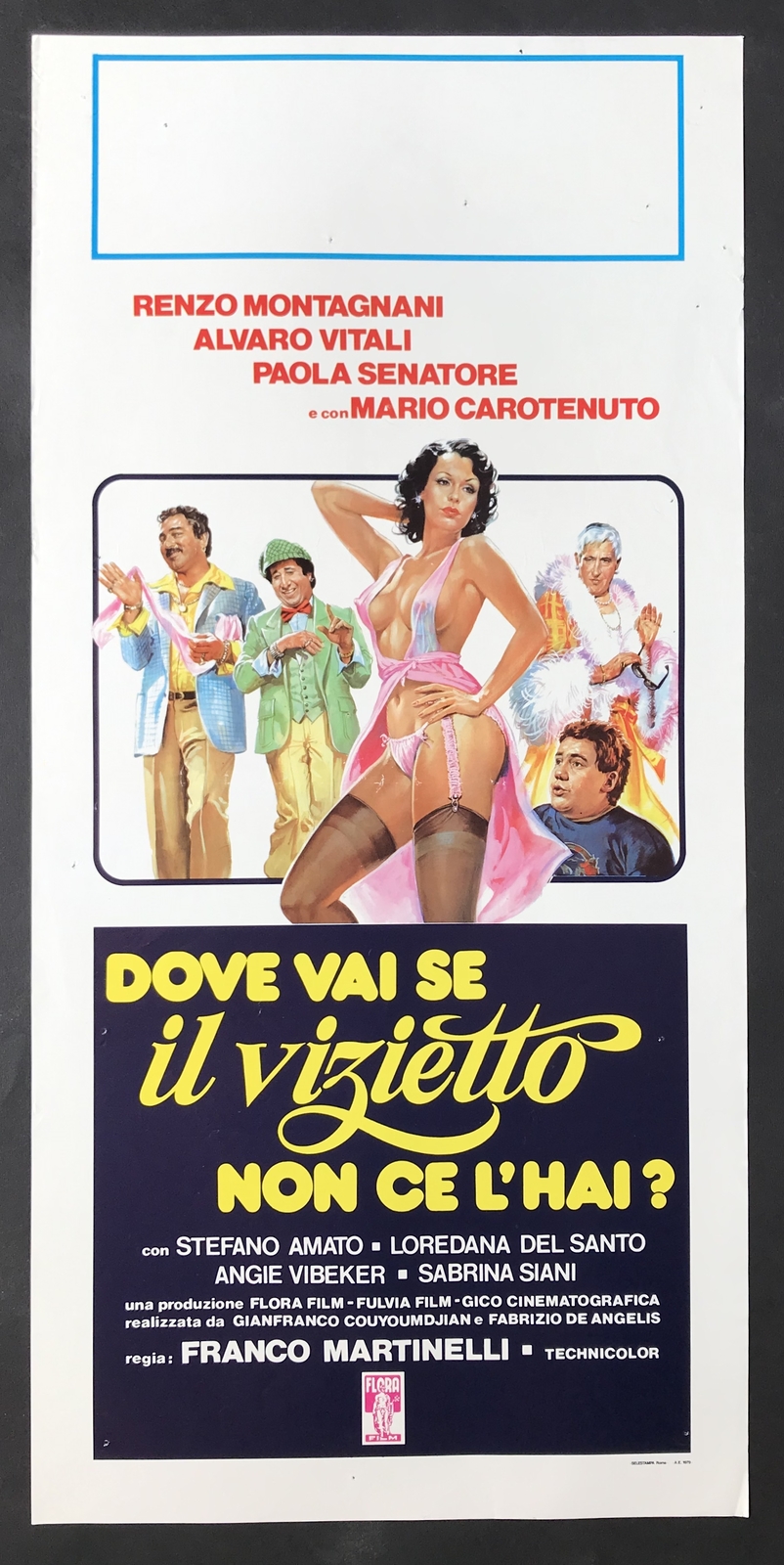 Locandina originale film Dove vai se il vizietto non ce l'hai? (1979) - Regia di Marino Girolami