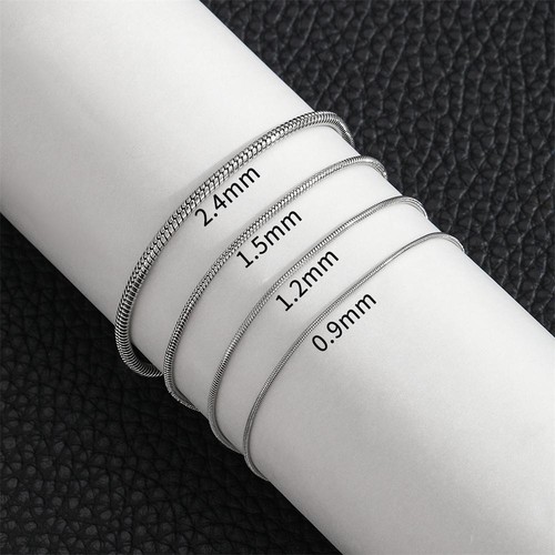 Snake Chain Bracelet - Gold Silver Color Bangle 18cm Bracelets Men Women Jewelry - Picture 19 of 26