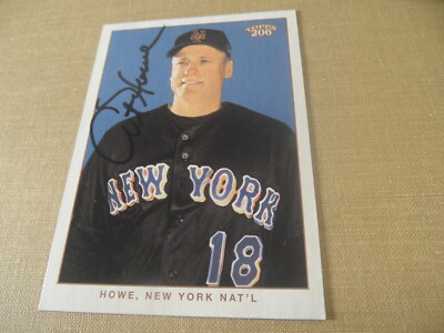 4A-85 2003 TOPPS baseball card #285 ART HOWE AUTOGRAPH NEW YORK NAT'L