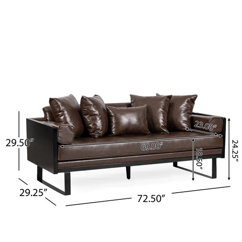 Best Loveseats Reviews Buying Guide 2024 BUTTON TUFTED STITCHING FAUX LEATHER - Picture 5 of 13