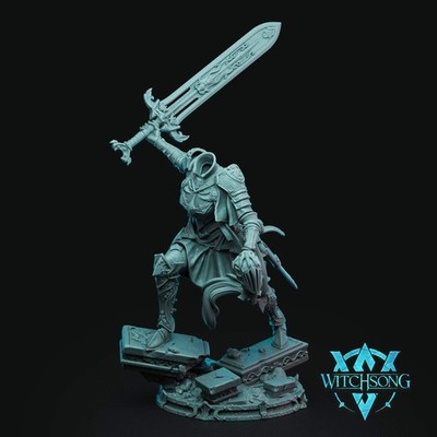 Divine Dullahan, Headless Warrior | Mini or Bust | Monster Miniature Statue | Wi