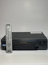Sony SLV-N51 VCR 4 Head Hi-Fi Stereo VHS Player Recorder w/ Remote - TESTED