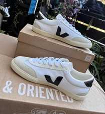 VEJA Volley Canvas White Black Womens Low Top...