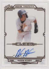 2019 Leaf Trinity Clear Auto Nasim Nunez #CA-NN1 Auto 4z8