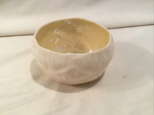 Antique Black Mark Belleek Lily Cob Lustre Handle Rim Irish Creamer Sugar