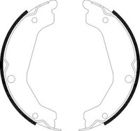 Hella Bremsbackensatz Feststellbremse Handbremse Hinten 8DA 355 050-051