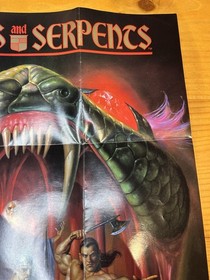 Swords and Serpents Poster Insert (Nintendo Entertainment System NES) NO GAME