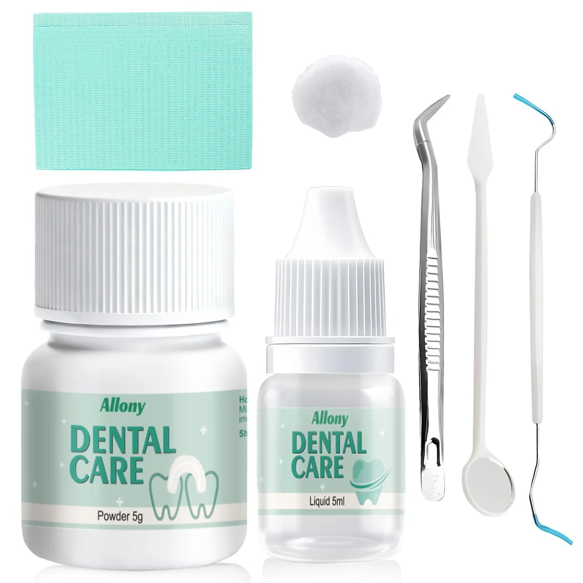 Kit Temporaneo Per Riparazione Denti PROXPECT GROUP® – Cemento Cavità In Polvere E Liquido, 15g+10ml