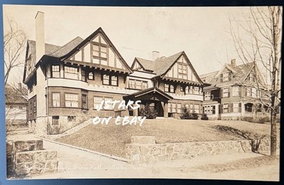 1910s WELLESLEY, MA, BOWDOIN TERRACE DANA HALL SCHOOL FOR GIRLS POSTCARD RPPC